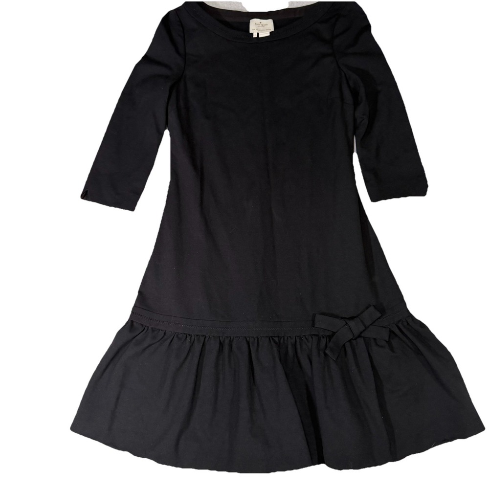 Kate‎ Spade Women's  Black Arlen All Aboard Drop Waist Designer Dress Size 12